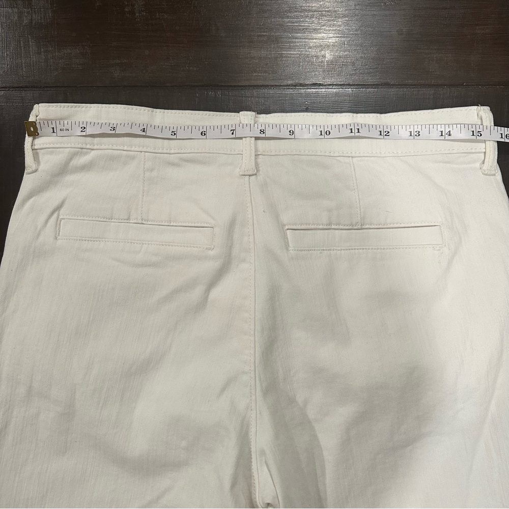 Wide Leg High Waisted Cropped Pants Size 4 Beige Cream Coastal Cowgirl Spring - Picture 5 of 8